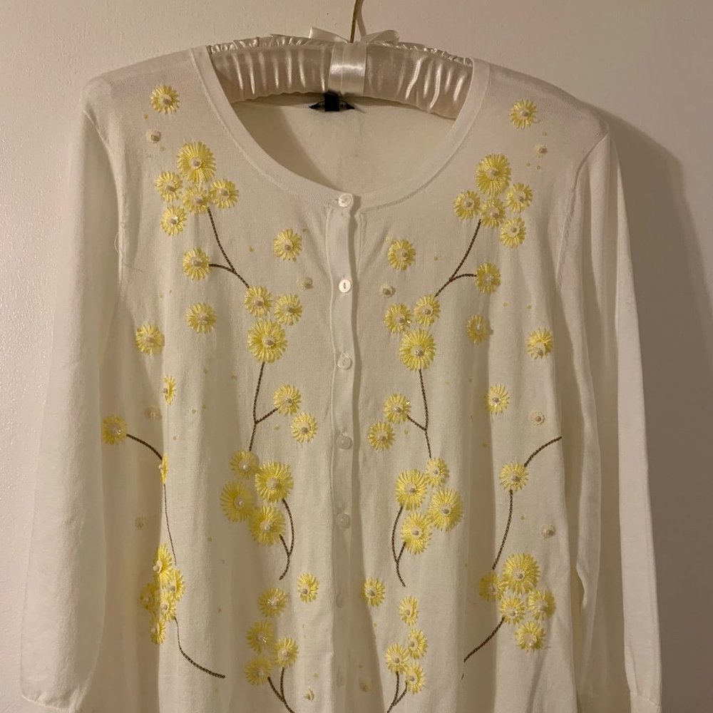 Talbots Beaded Sweater